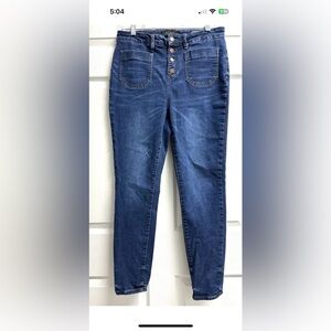 Judy Blue Women's Skinny Jeans - Dark Blue 13/31